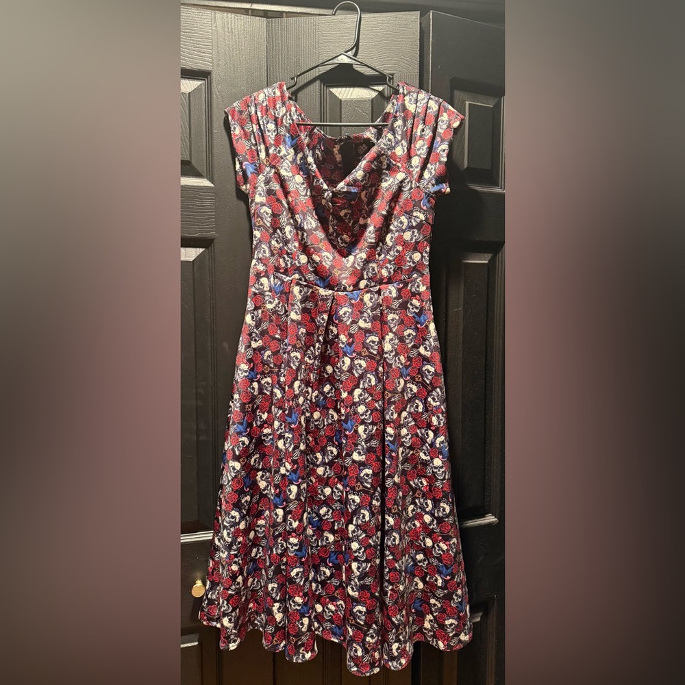 Dolly And Dotty Brand Skull Pattern Dress